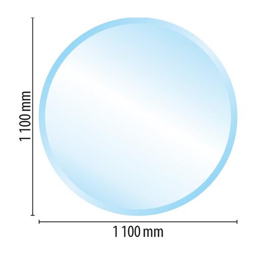 Sklo pod kamna - kruh - 1100x1100 mm