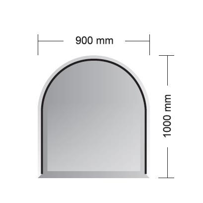 Sklo pod kamna Athina 8 - 900x1000 mm