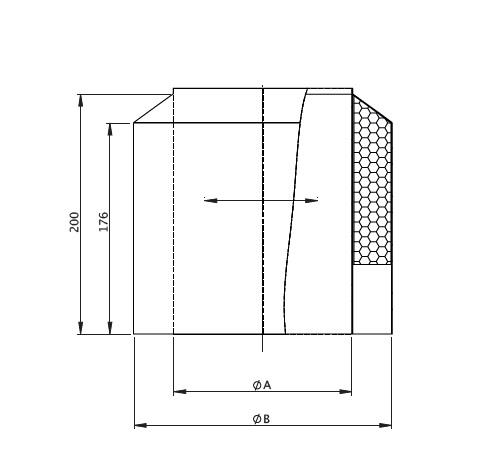 DWV32 Ukončovací hlavice pr. 150 mm