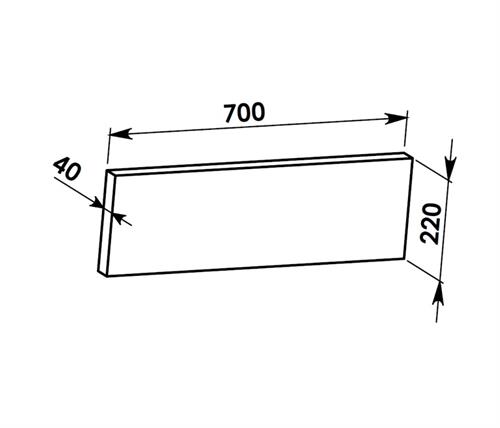 Grafit deska 4 - 70x20x4 cm