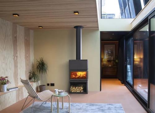 Krbová kamna Jotul F 620 HT - nástavec, podstavec, černý lak