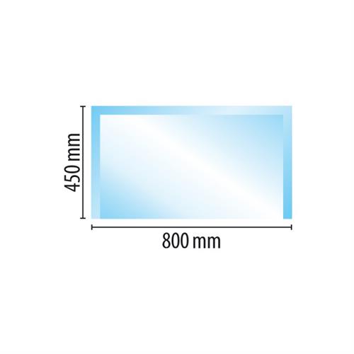 Sklo před kamna - obdélník - 450x800 mm