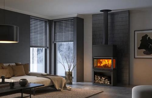 Krbová kamna Jotul F 620 HT - nástavec, podstavec, černý lak