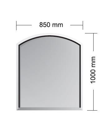 Sklo pod kamna Madrid 6 - 850x1000 mm