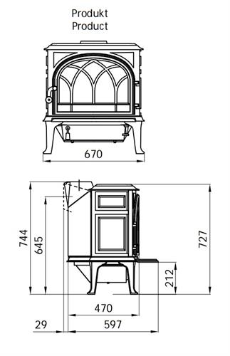 Krbová kamna Jotul F 400 CB 