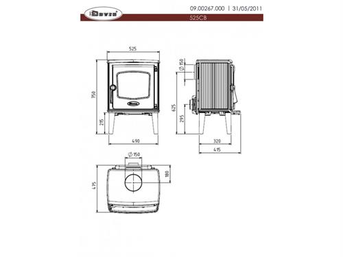 Krbová kamna Dovre 525 CB