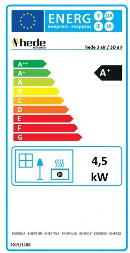 Krbová kamna Hede 3D air