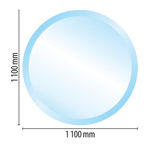 Sklo pod kamna - kruh pr.1100 mm