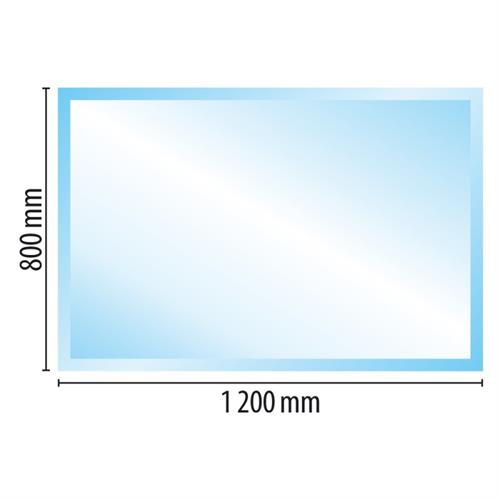 Sklo pod kamna - obdélník - 800x1200 mm