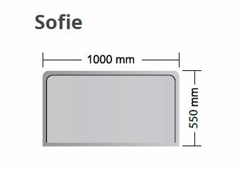 Sklo pod kamna - Sofie 6 mm