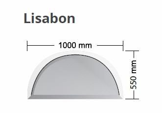 Sklo pod kamna - Lisabon 6 mm