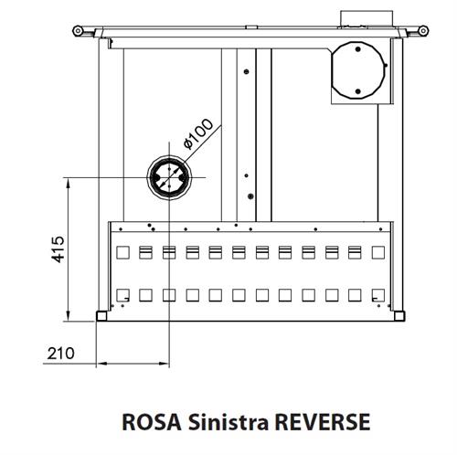 Kuchyňský sporák Rosa Reverse Sinistra - levý 