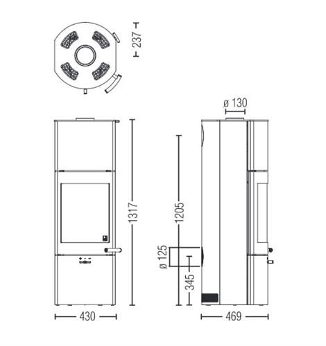 Krbová kamna TOWER Xtra - s akumulací