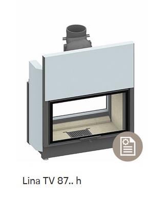 Krbová vložka LINA TV 87 h průhledová