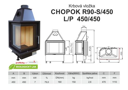 Krbová vložka Chopok R90-S/450 